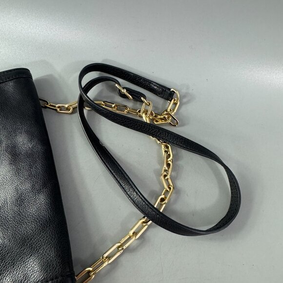 Tory Burch Black Leather Slim Shoulder/Crossbody Bag - Picture 11 of 15